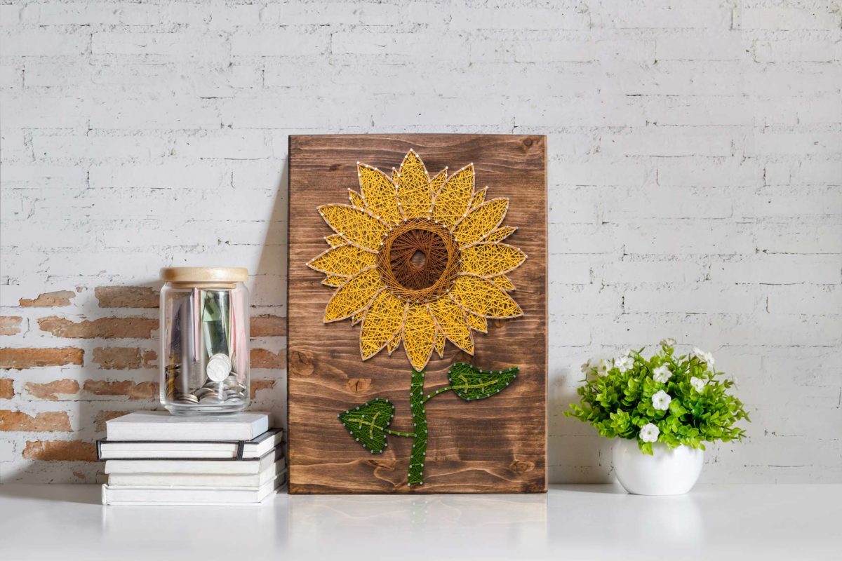 Sunflower String Art