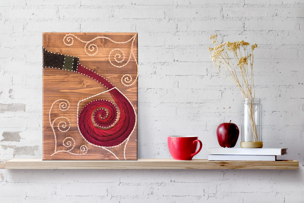 wine string art kit