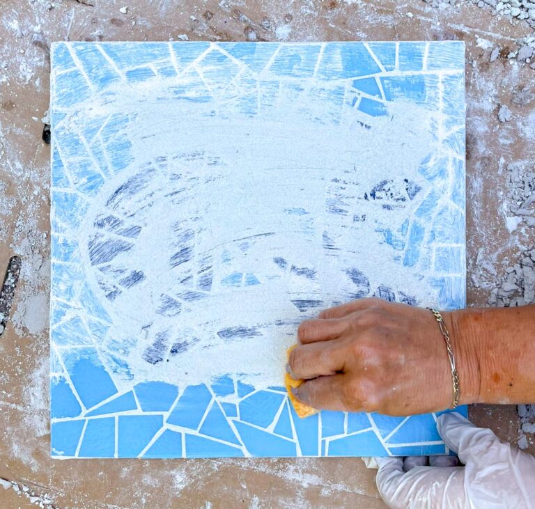 How to Grout Your Stained Glass Mosaic - Let's Craft