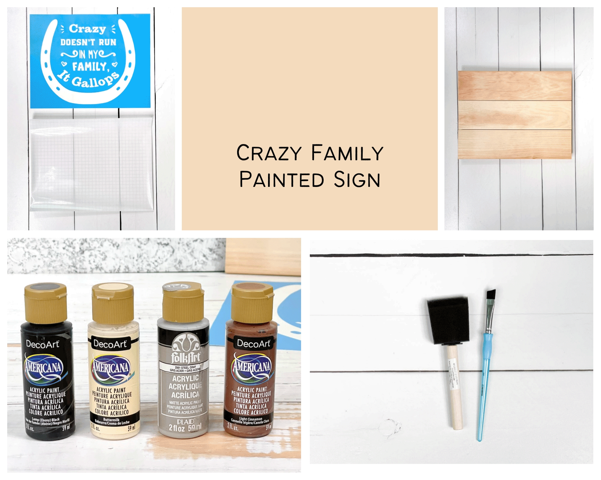 Crazy Family Painting Supplies