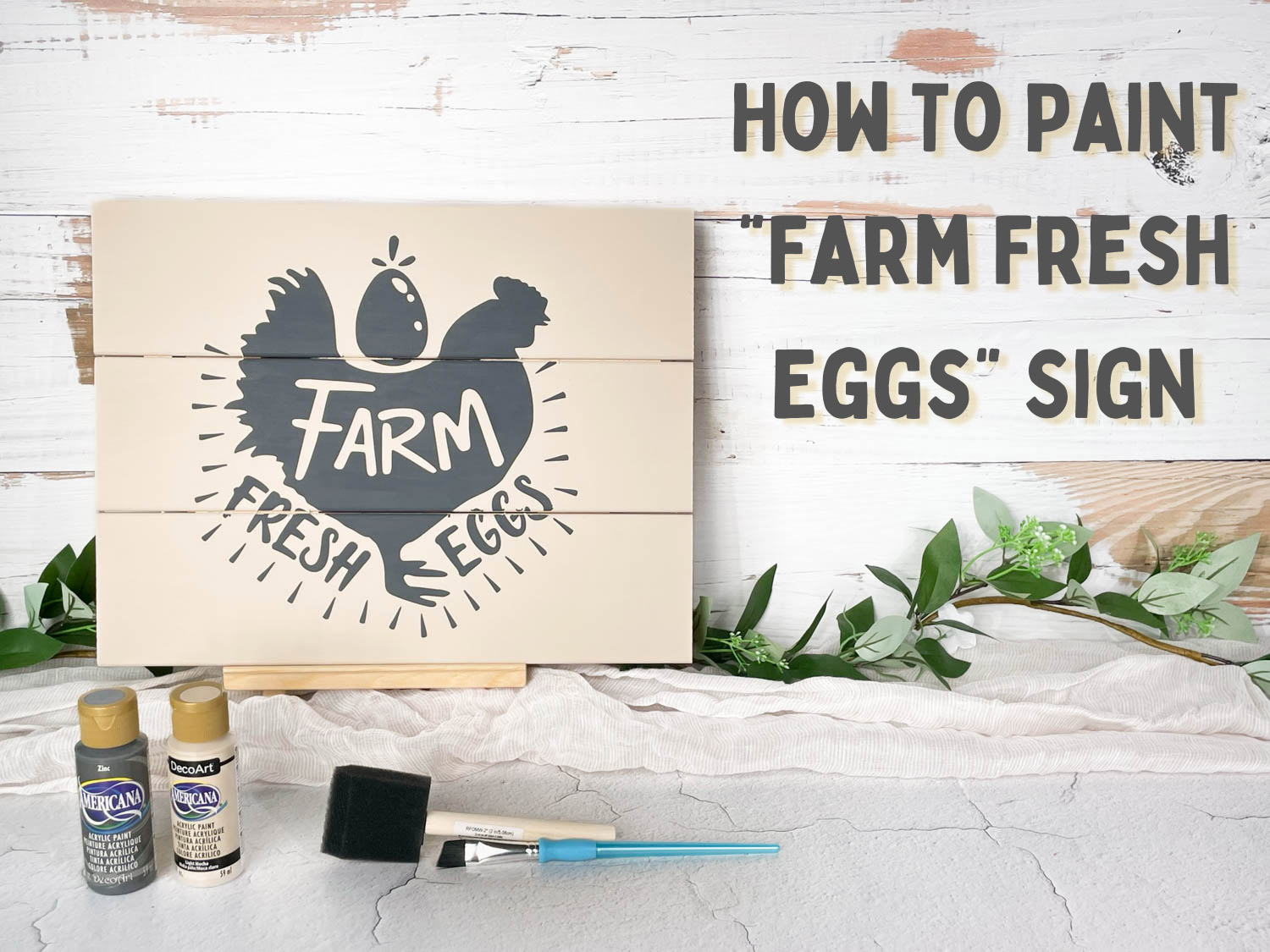 Paint Farm Fresh Eggs Sign