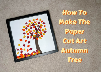 How to make the paper cut art autumn Tree