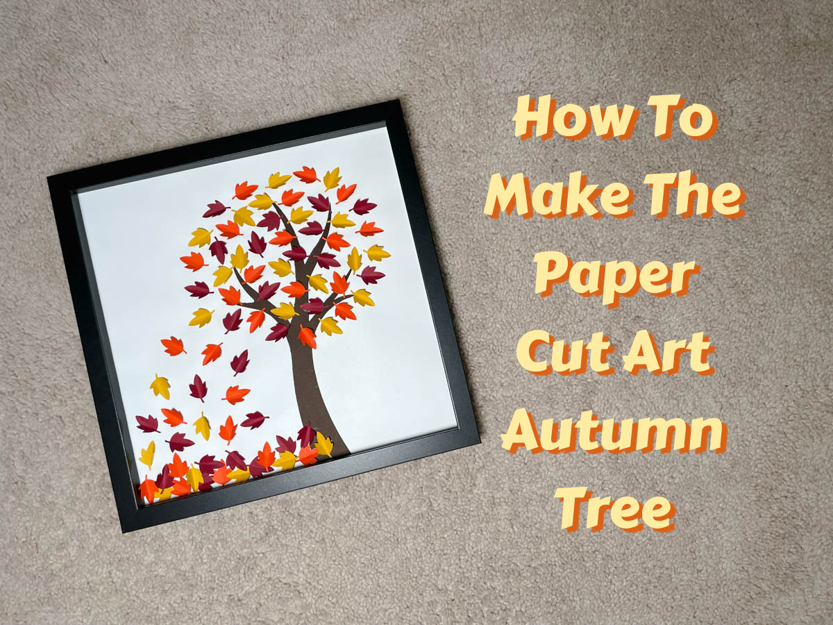 How to make the paper cut art autumn Tree