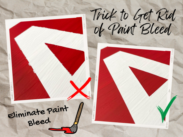 Easy Trick to Stop Paint Bleed Let's Craft