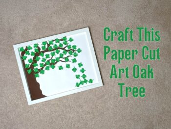 Craft Maple Tree Paper Cut Art