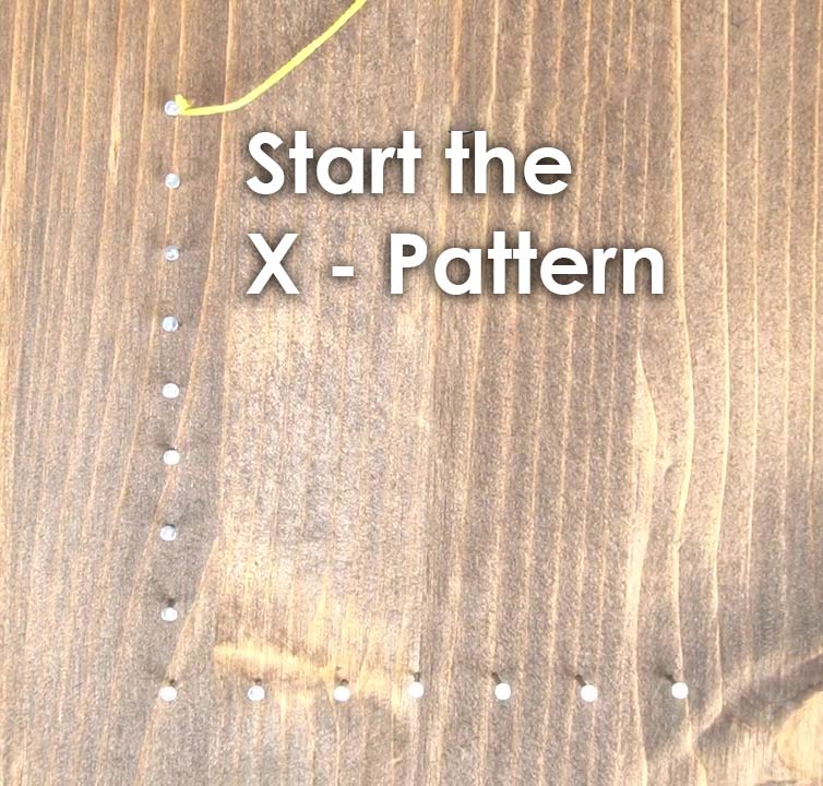 X Pattern String Art